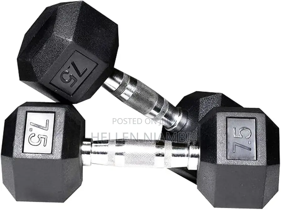 7.5kgs Hexagon Dumbbell