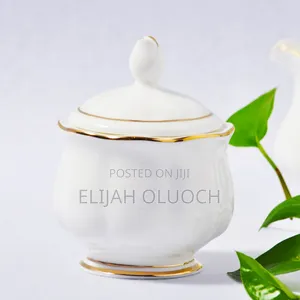 White Ceramic Sugar Dish