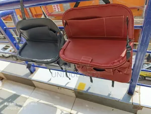 Luxury Leather Car Back Seat Organizer With Foldable Table