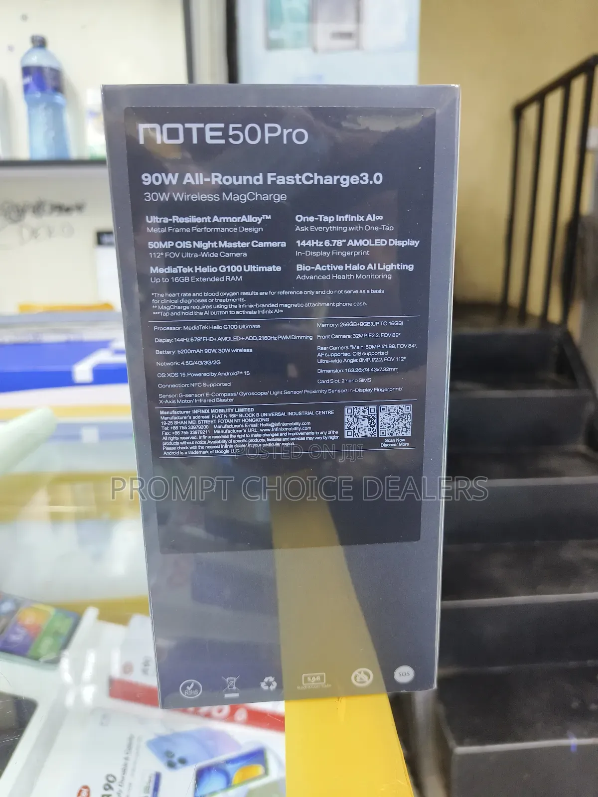 New Infinix Note 50 Pro 4G 256 GB Black