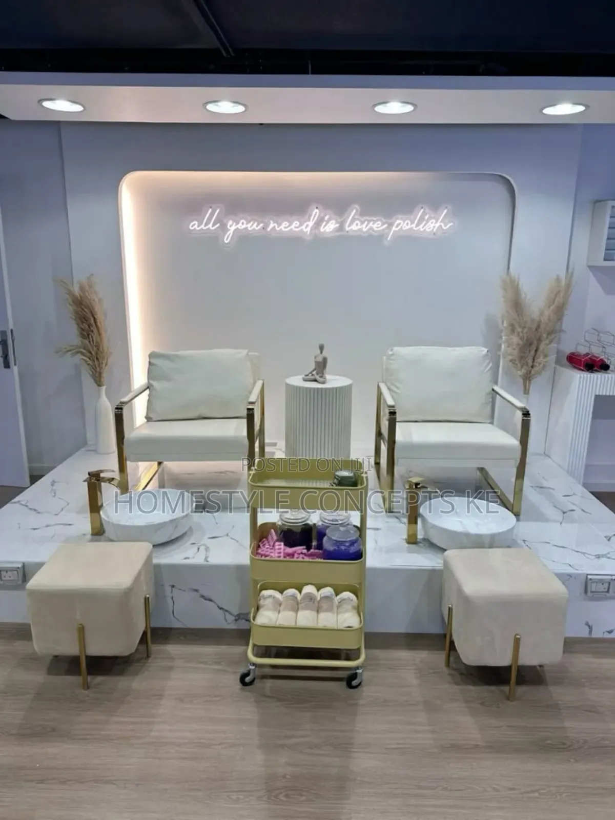 Executive Nail Spa Salonbeauty Shop Interior Design Services