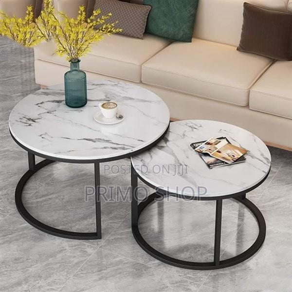 Coffee Table; Artistic Marble Aesthetic Dining Table - thumbnail 5