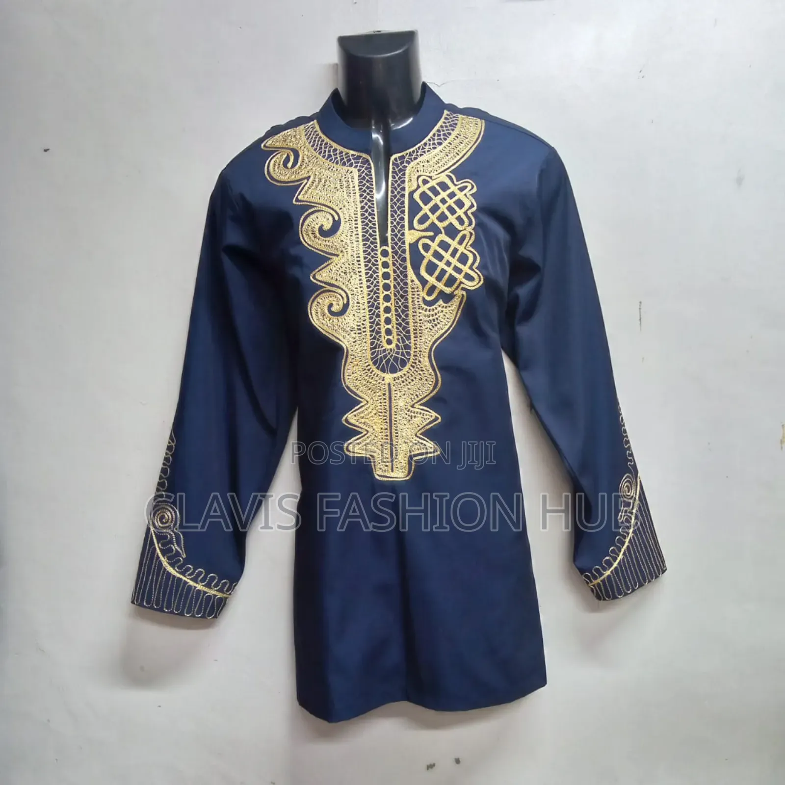 Long Sleeved Men Embroidered Shirt