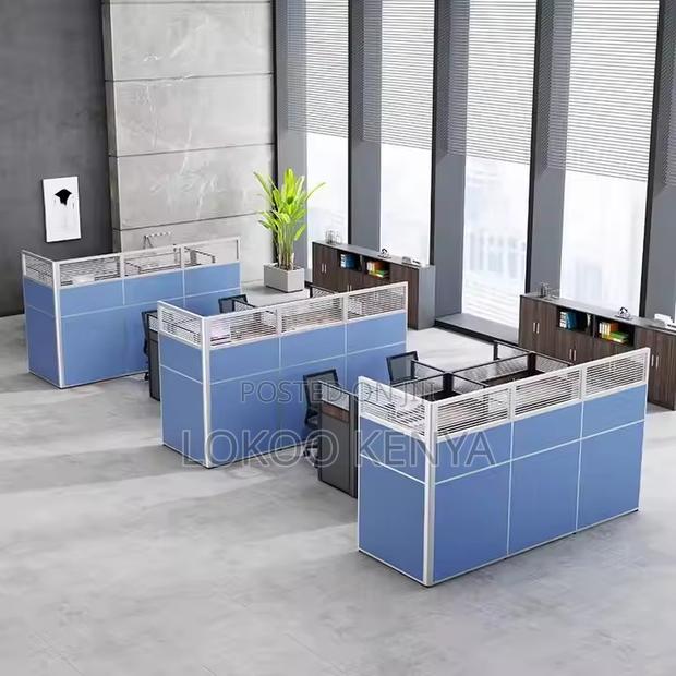 Office Desk: 4- Personnel Office Working Station