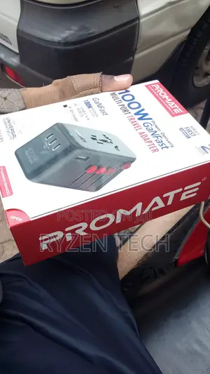 Promate Multi-Port Adapter With 100w Usb-C Power Delivery