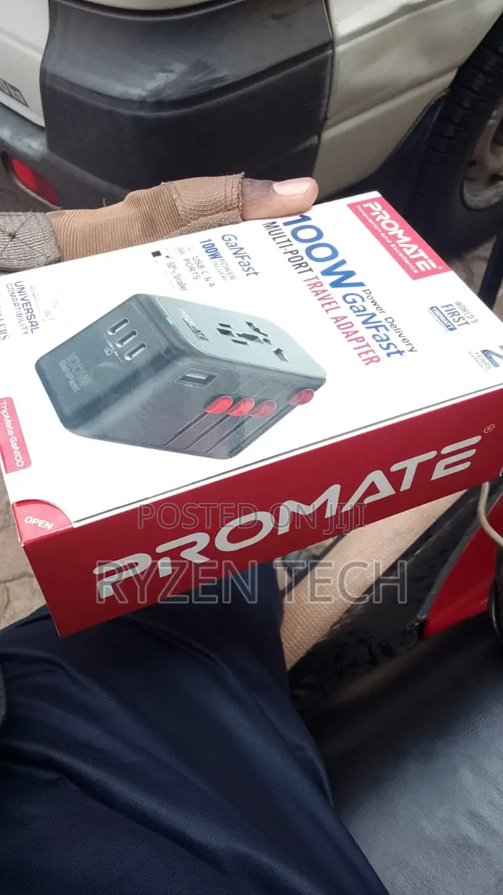 Promate Multi-Port Adapter With 100w Usb-C Power Delivery