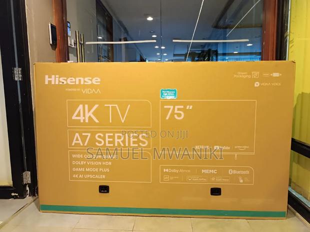 Hisense 75" Tv Smart Uhd With Bluetooth Netflix Youtube
