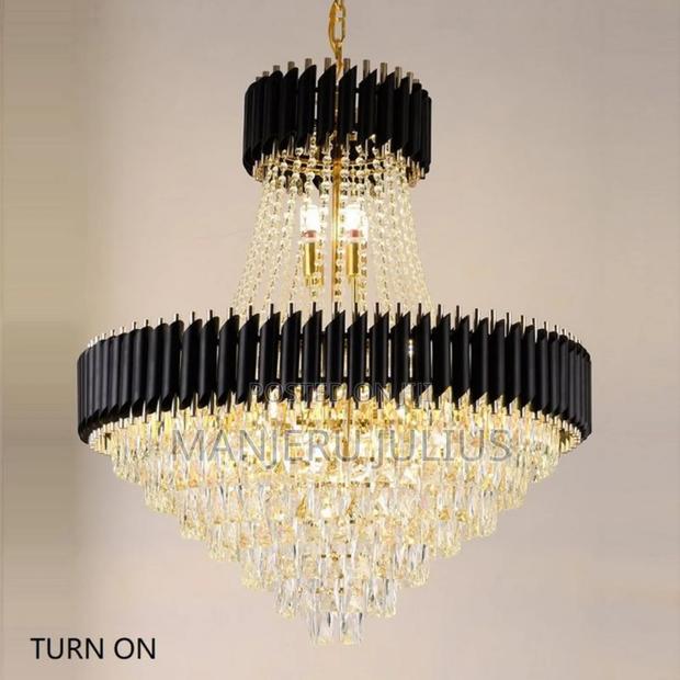 Modern Large Crystal Chandelier - thumbnail 2