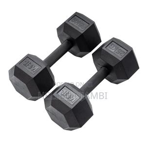 Hexagonal 25kgs Dumbbells - thumbnail 2