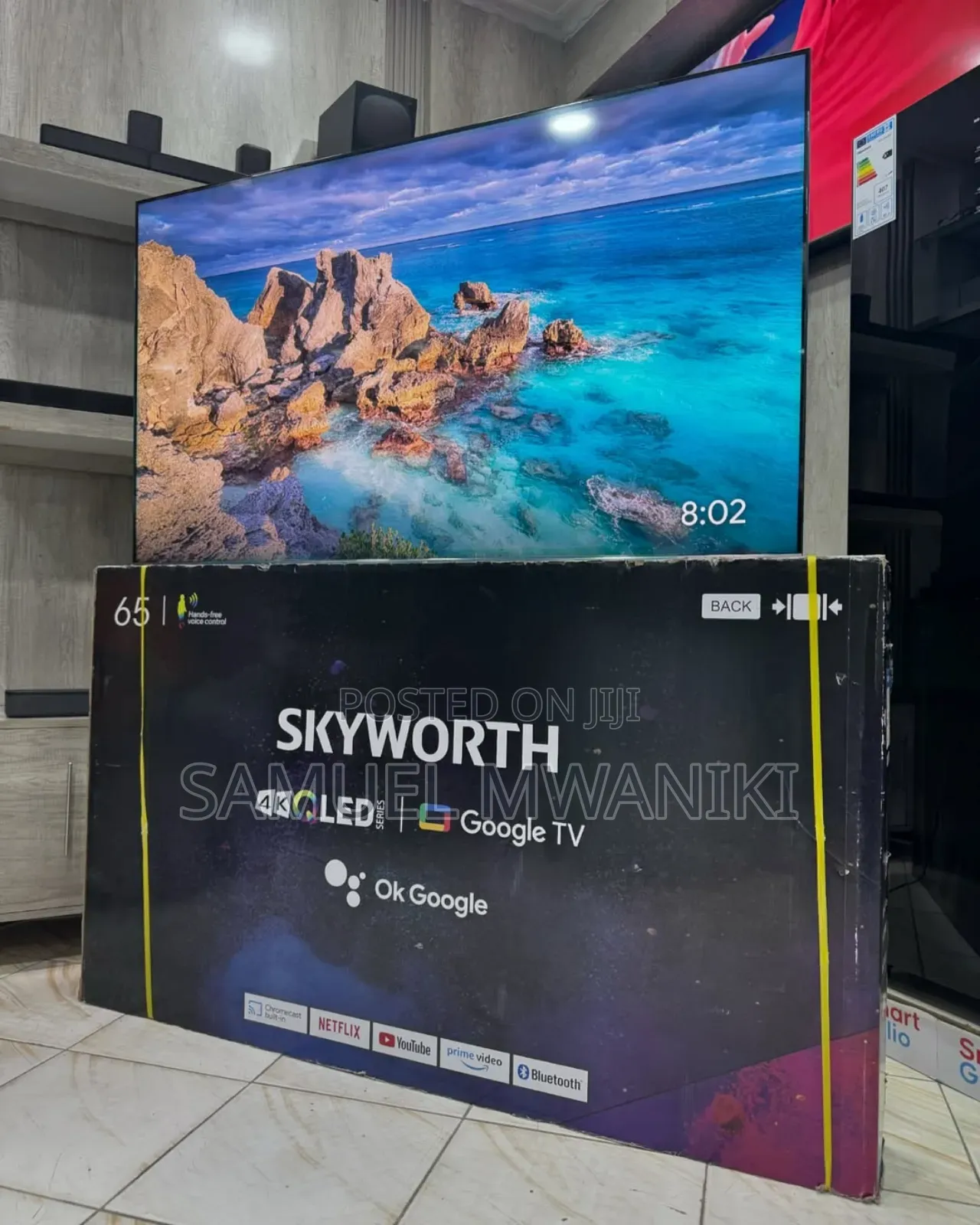 Skyworth 65′′ Qled Google Tv Uhd Hdr10+ With Dolby Vision