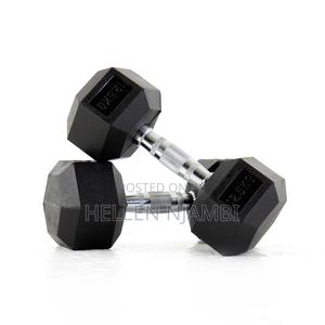 Hexagonal 12.5kg Dumbbell Set - thumbnail 2