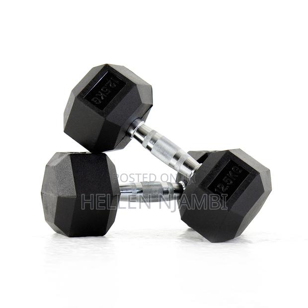 Hexagonal 12.5kg Dumbbell Set - main view