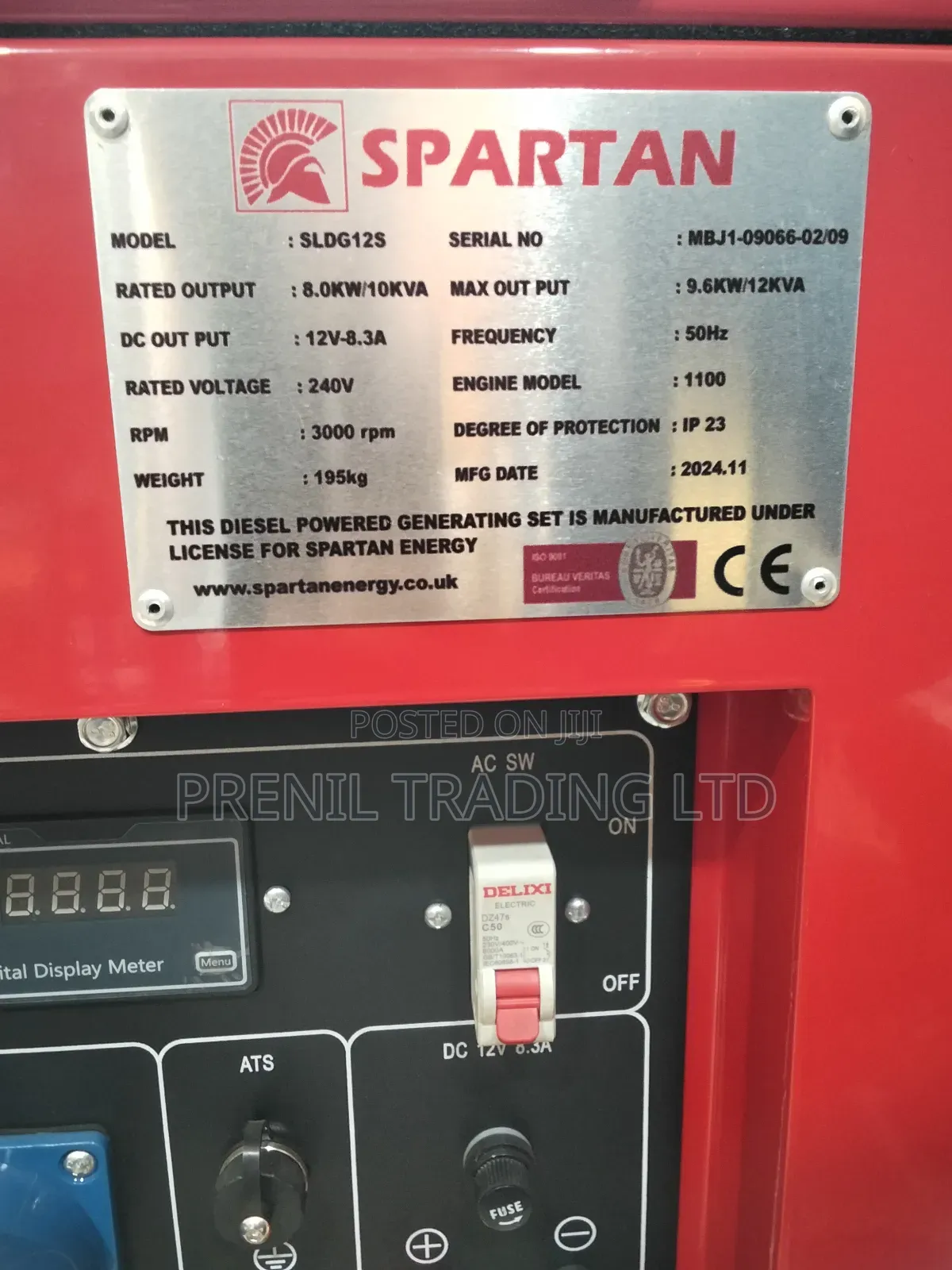 15 Kva Diesel Generator Spartan