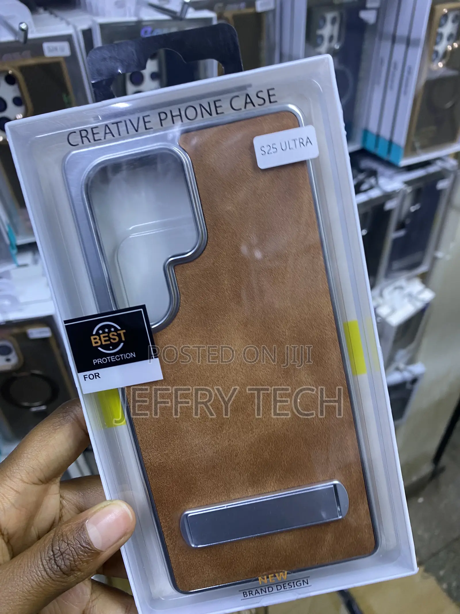 Rekomo Galaxy S25 Ultra Leather Case With Stand Case