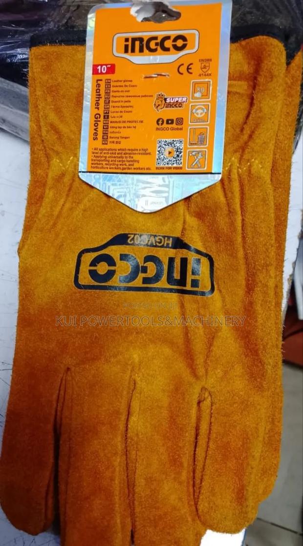 Ingco 10" Welding Gloves / Protective Gloves - thumbnail 2