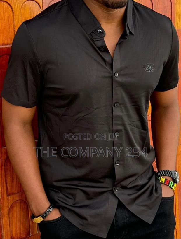 Plain Silk Design Quality Men's Fashion Shirts - thumbnail 4