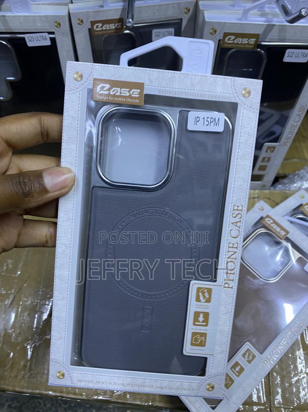 Ducis Magsafe Leather Stand Cover iPhone 15 Pro Max Case - main view