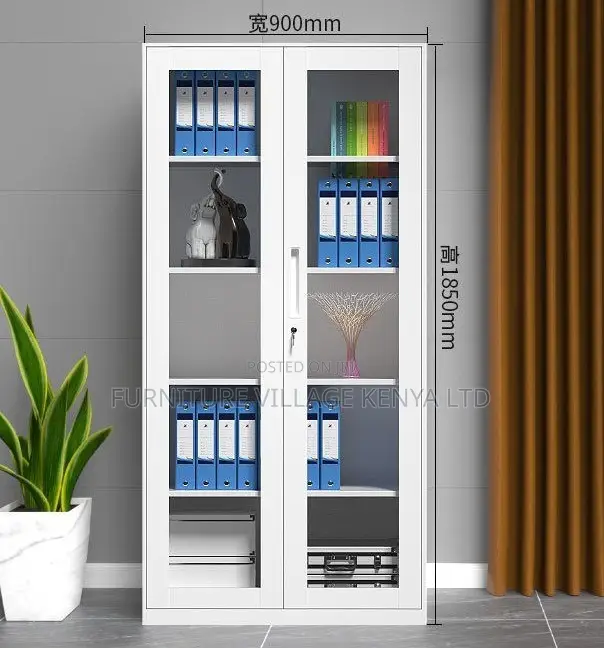 Cabinets: 2-Door Open Front Assemble Steel Office Cabinet