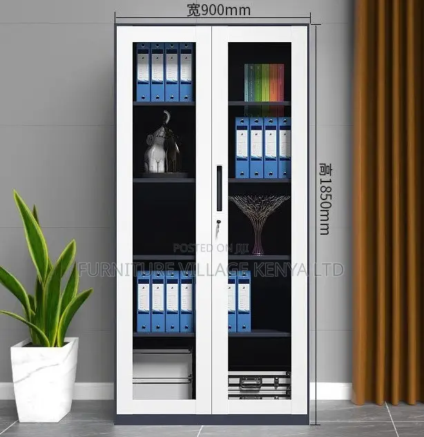 Cabinets: 2-Door Open Front Assemble Steel Office Cabinet