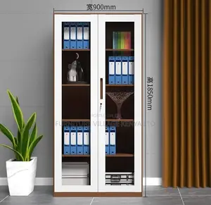 Cabinets: 2-Door Open Front Assemble Steel Office Cabinet