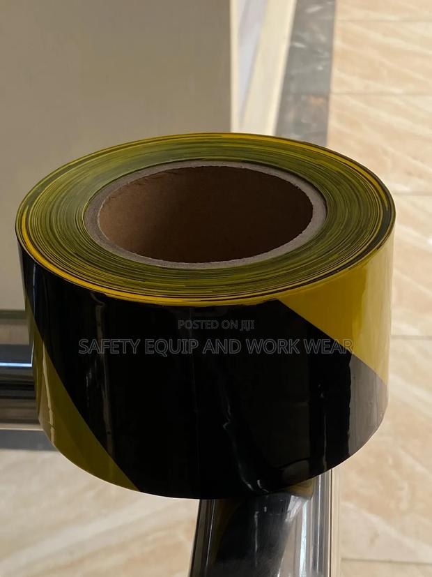 Yellow And Black Caution Tapes Bold Hazard Making