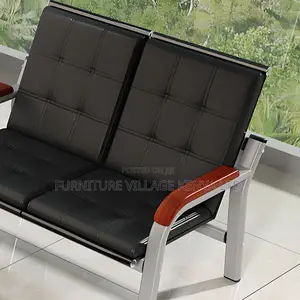 Sofa: Five Seater Modular Pewter Reception Sofa Seating