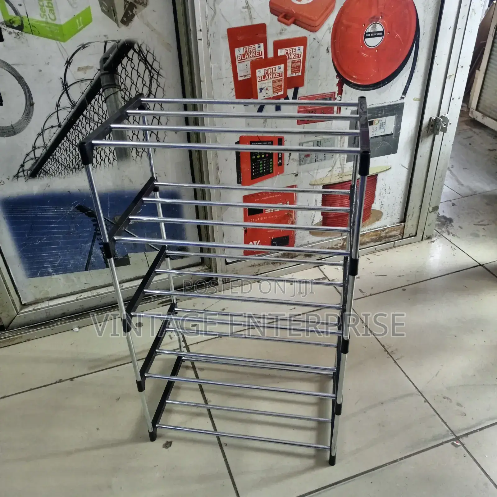 5 Layer Metallic Shoe Rack