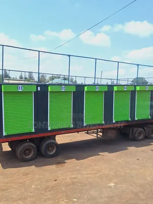 Modern Container Shops- Painted,Partitioned Wired.