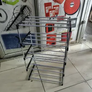 5layer Metallic Shoe Rack