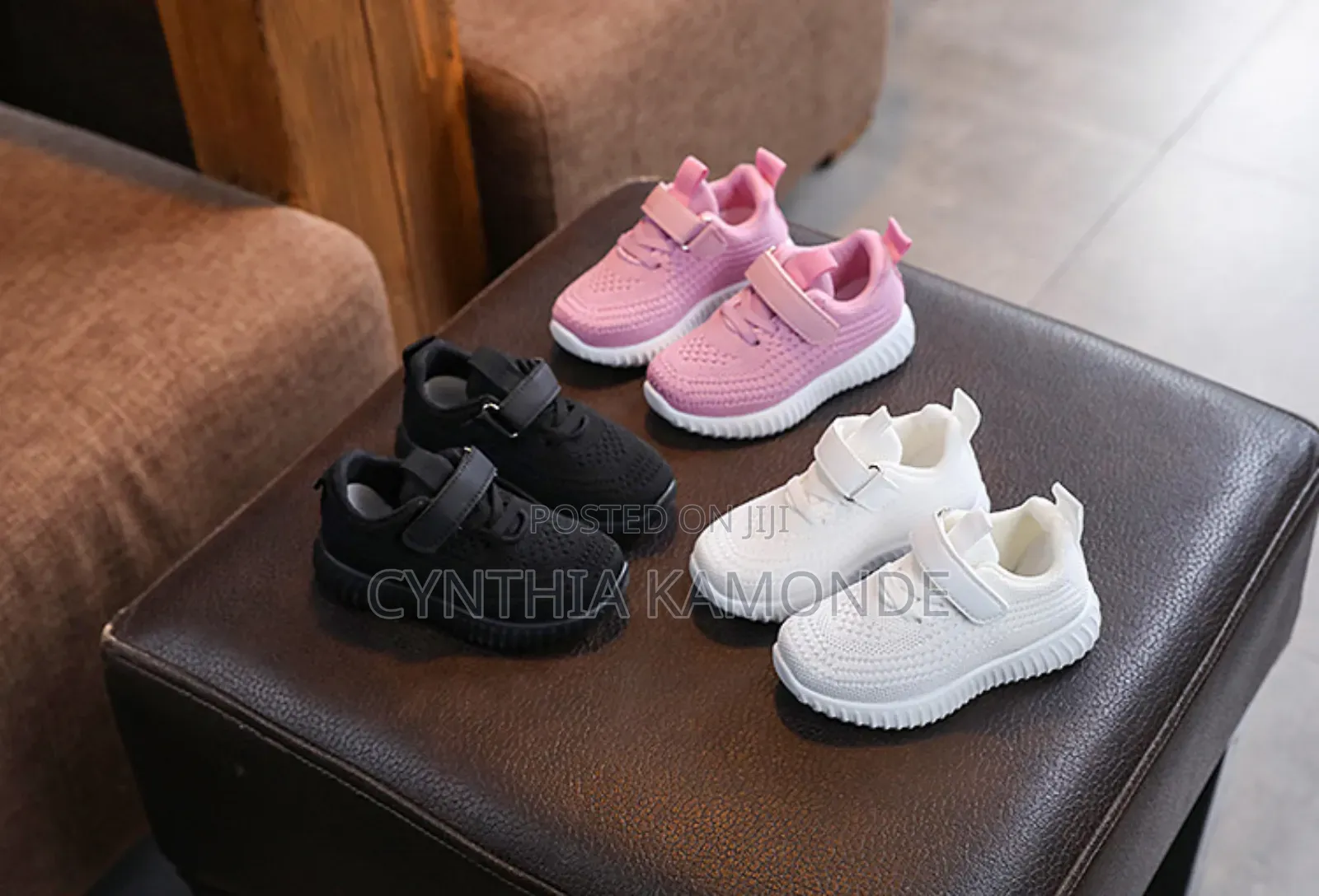 Kids' Comfy Shoes Shades: White, Black, Pink
