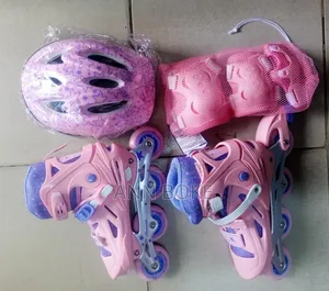 Rubber Wheels Roller Blades Full Set Pack, Available In