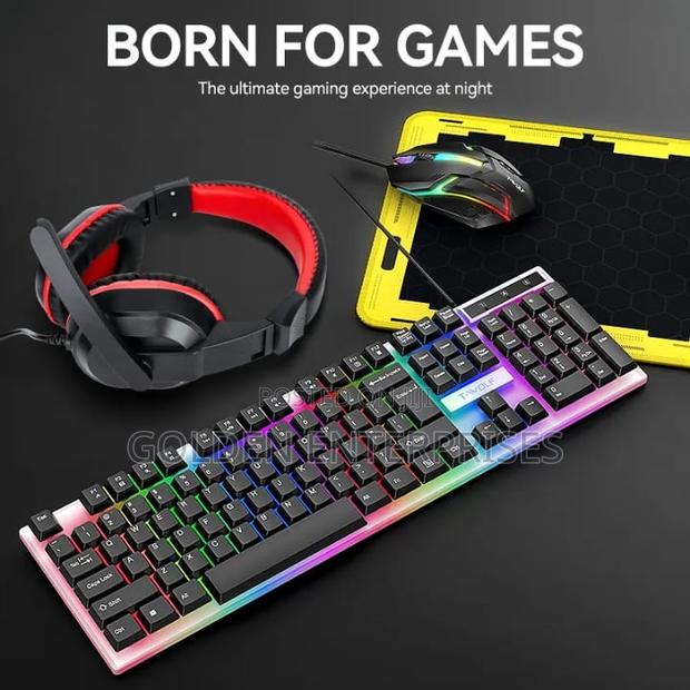 4 in 1 Gaming Combo, Keyboard, Mouse, Headset, Mousepad
