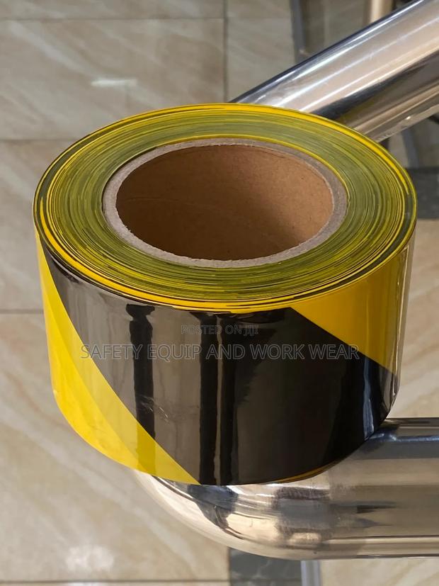 Yellow Black Caution Tape Wraps Easy - main view