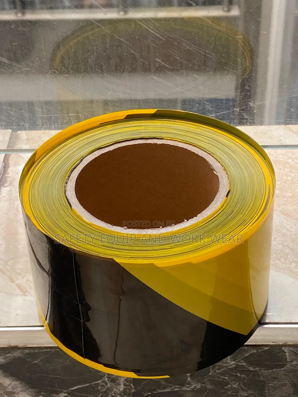Yellow Black Caution Tapes For Slippery Or Dangerous Areas