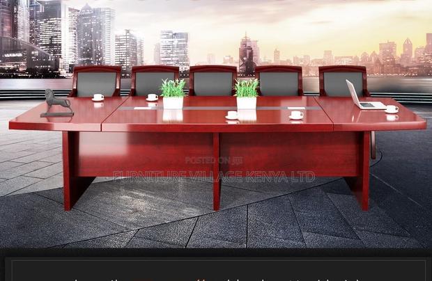 Office Table:Modern Minimalist Office Meeting Table-3meters - thumbnail 2