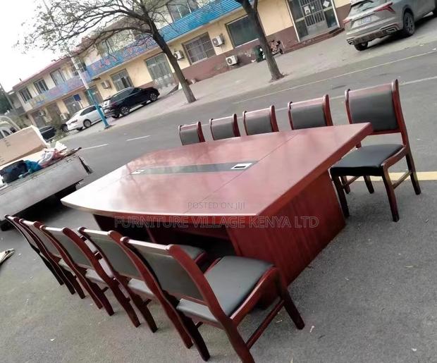 Office Table:Modern Minimalist Office Meeting Table-3meters - thumbnail 3