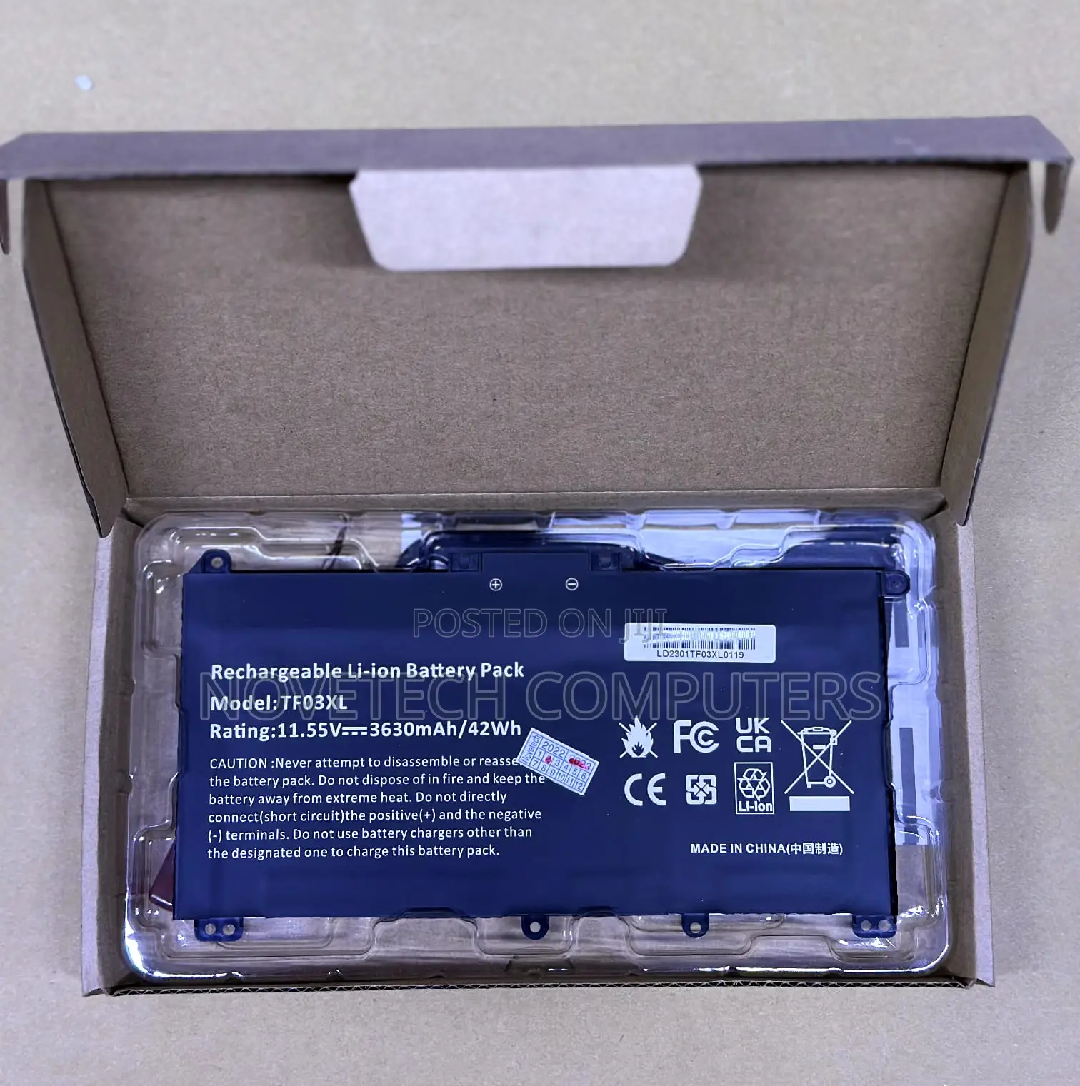 Hp Pavilion 15-Cd 14-Bk Tf03xl Battery