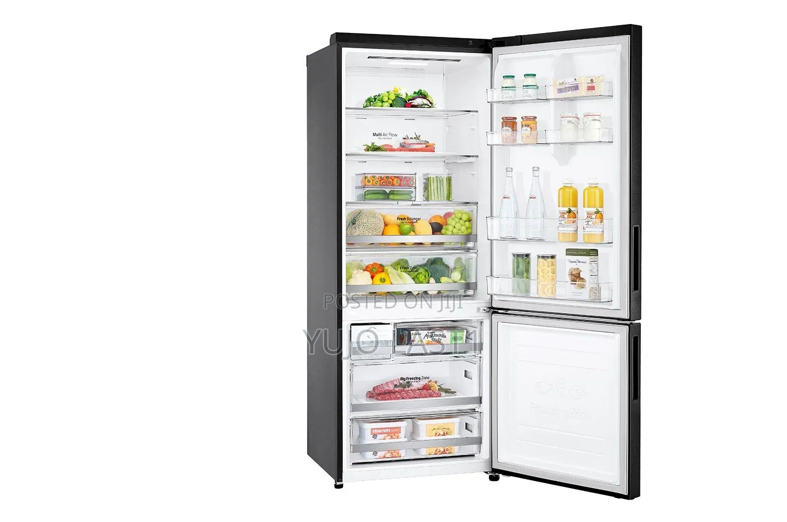 Lg Gc-B569nqcm Bottom Mount Freezer Fridge, 462 L - Smart