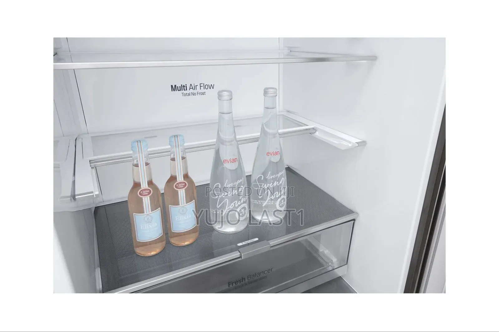 Lg Gc-B569nqcm Bottom Mount Freezer Fridge, 462 L - Smart
