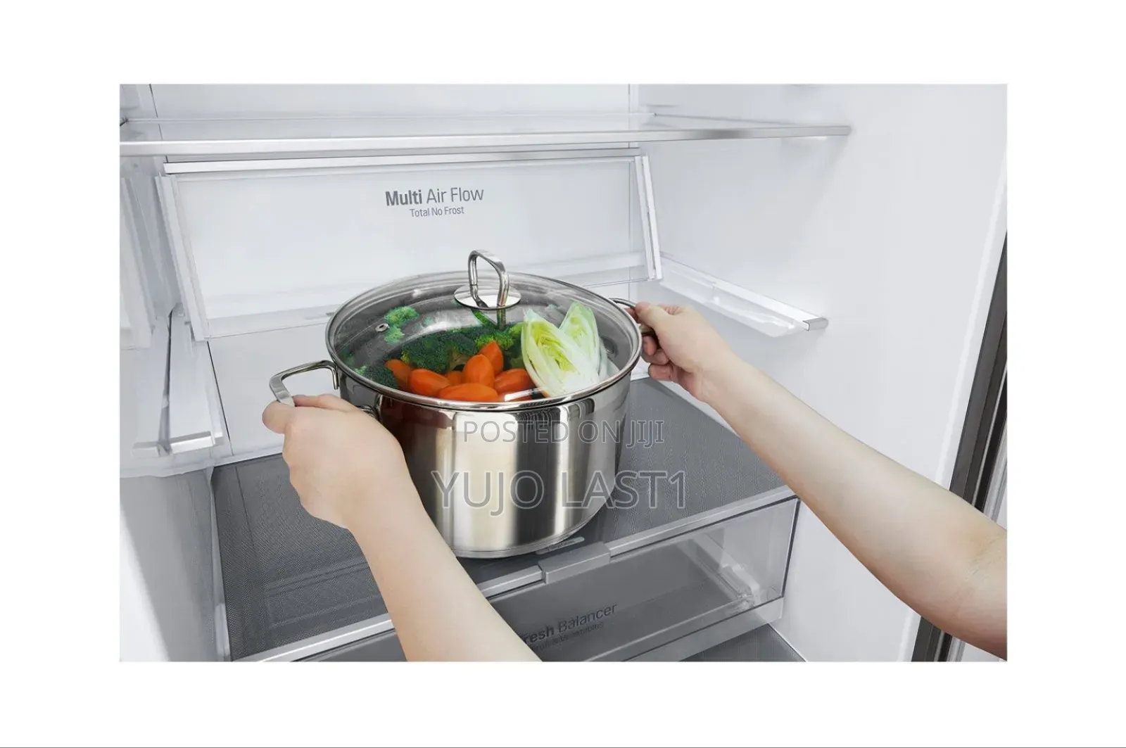Lg Gc-B569nqcm Bottom Mount Freezer Fridge, 462 L - Smart
