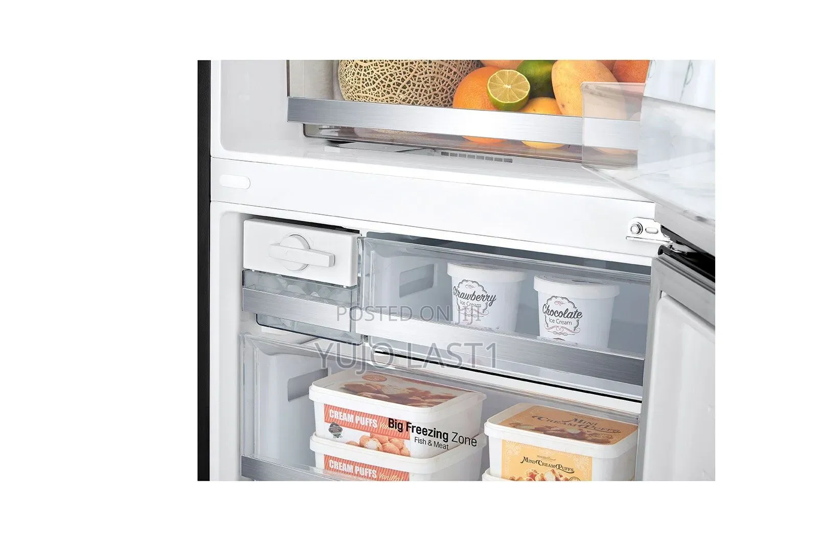 Lg Gc-B569nqcm Bottom Mount Freezer Fridge, 462 L - Smart