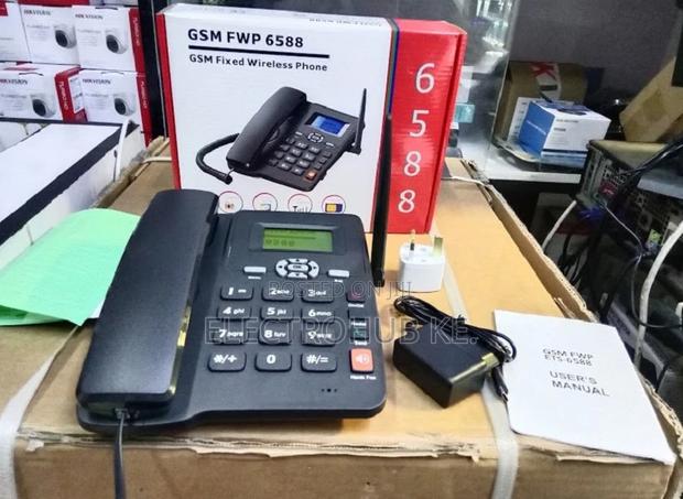 6588 New Quality Home Wireless Fixed Deskphone - main view