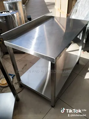 Meticulous Stainless Steel Kitchen Table