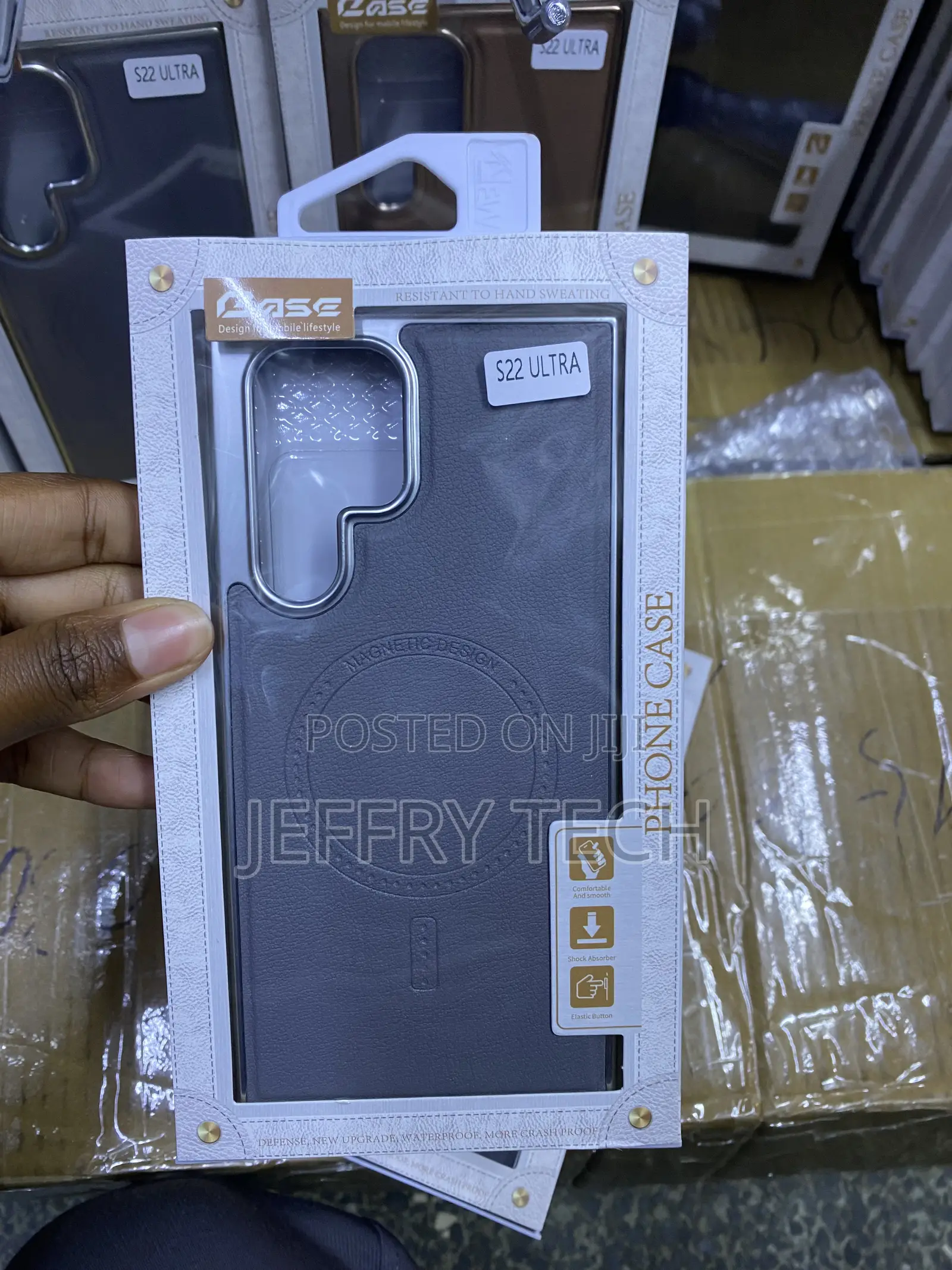 Bharat Amsung Galaxy S22 Ultra Leather Case With Magsafe