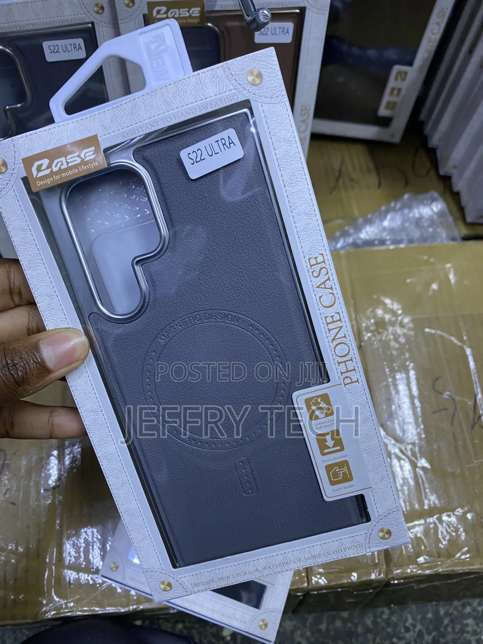 Bharat Amsung Galaxy S22 Ultra Leather Case With Magsafe