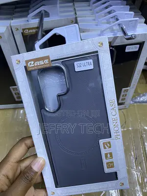 Jeryaqtq Samsung Galaxy S22 Ultra Leather Magsafe Case
