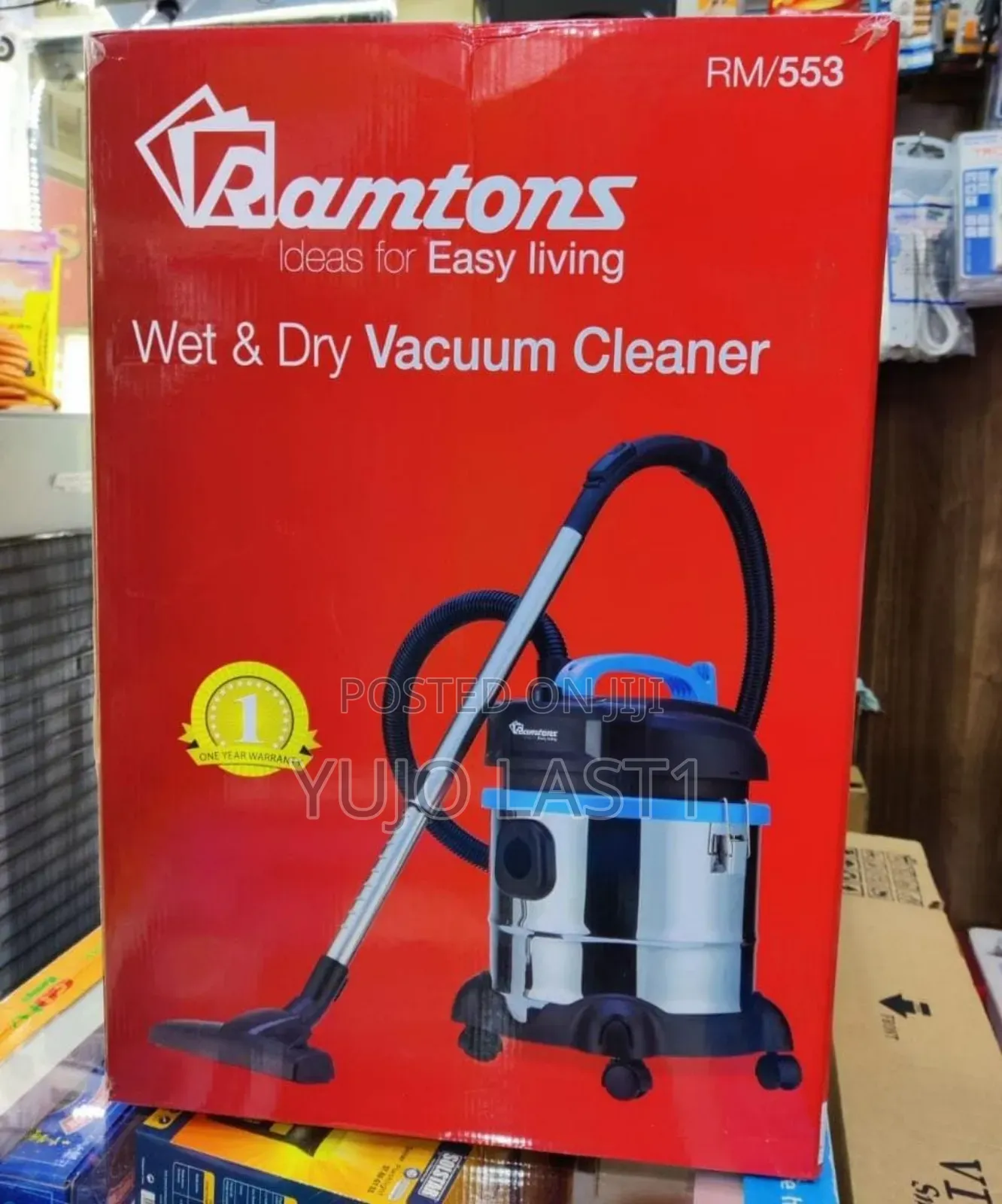 *Ramtons 21litres Wet and Dry Vacuum Cleaner