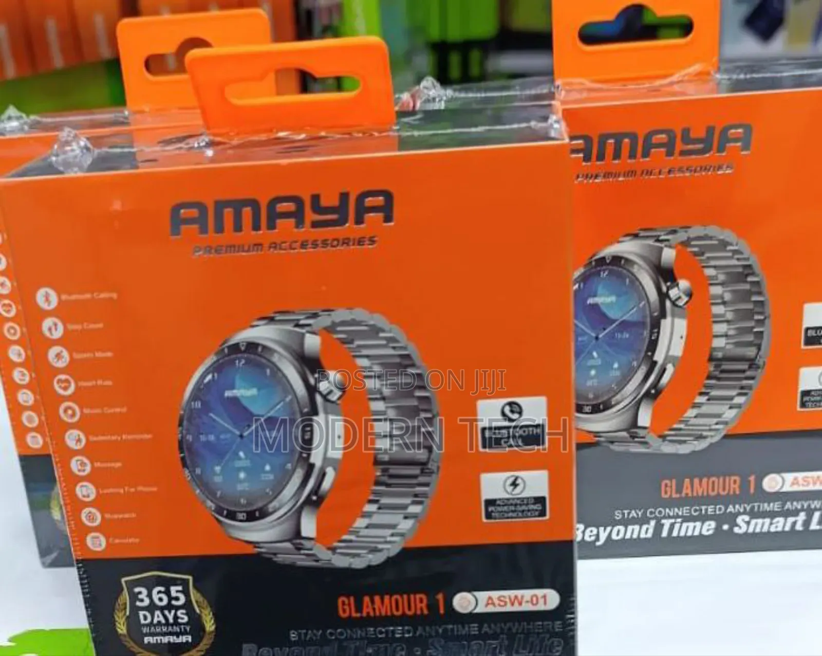 Amaya Asw-01 Smartwatch Sleek Business Style