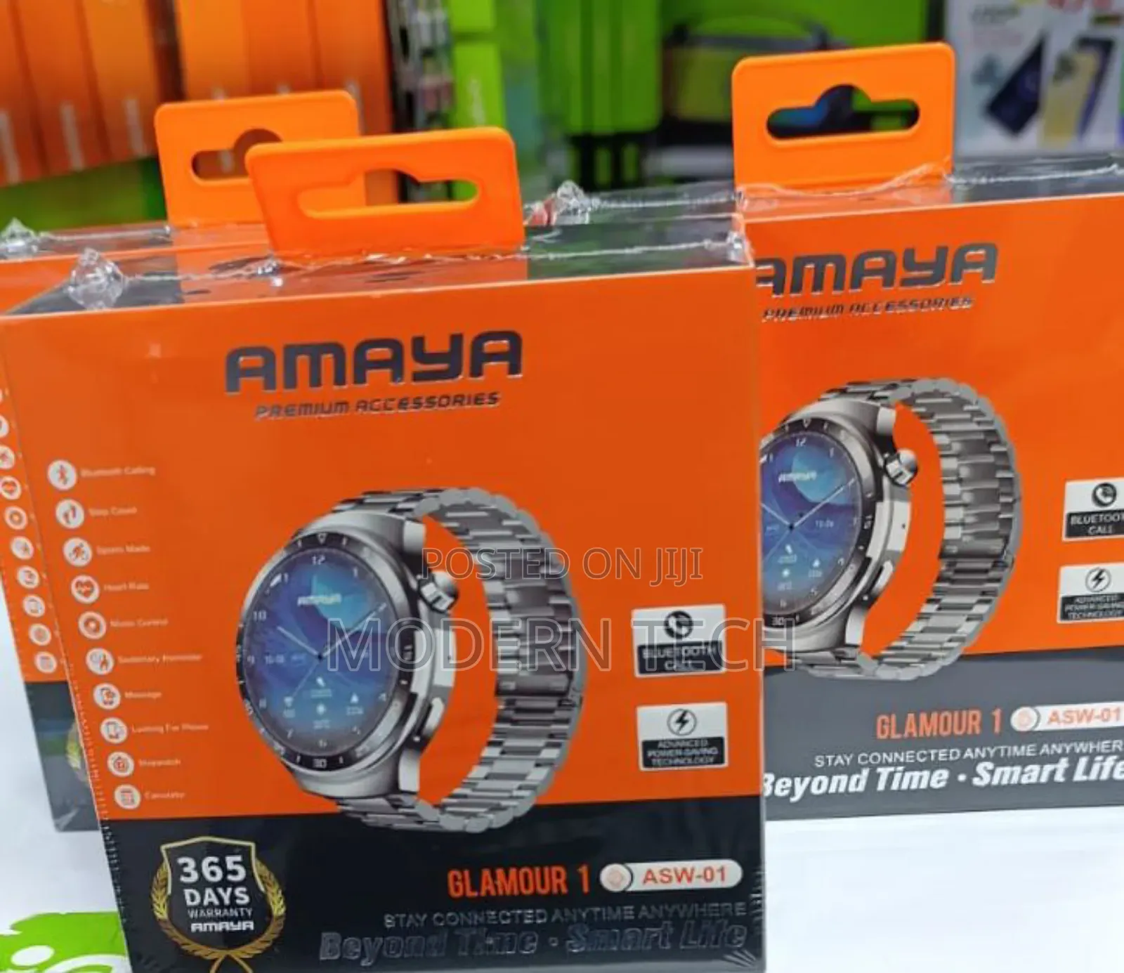 Amaya Asw-01 Smartwatch Sleek Business Style