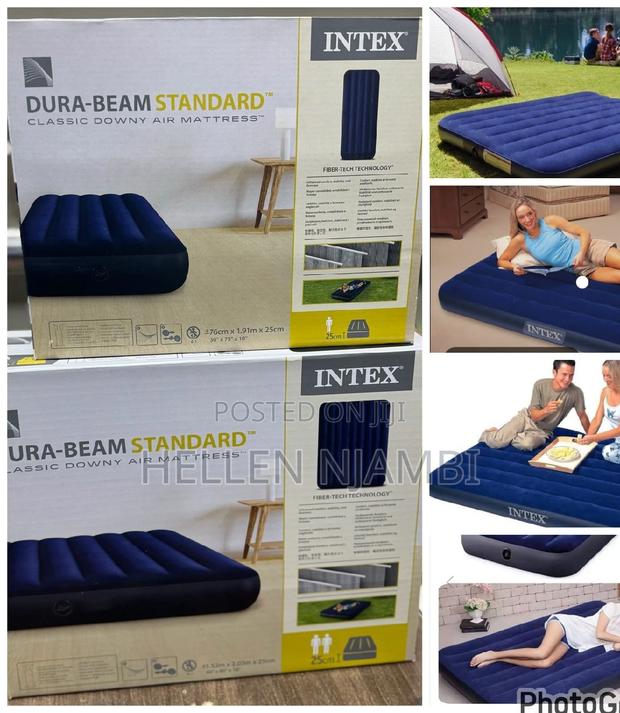 Intex 6×6 Inflatable Mattress With Free Electric Pump